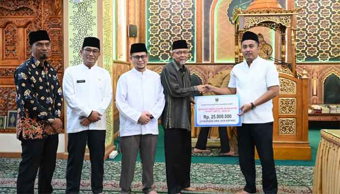 Wawako Bukittinggi Dampingi Tim Safari Ramadan Provinsi Sumbar ke Masjid Jihad Tangah Jua