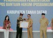 Dukung Pembentukan Posbankum Nagari, Bupati Solok Selatan Terima Penghargaan dari Menteri Hukum
