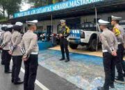 Satlantas Polres Solok Batasi Operasional Angkutan Barang di Kawasan Simpang Pintu Angin Nagari Batang Barus