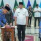 Sekdaprov Sumbar, Arry Yuswandi melantik 44 pejabat administrator dan pengawas di lingkungan Pemerintah Provinsi