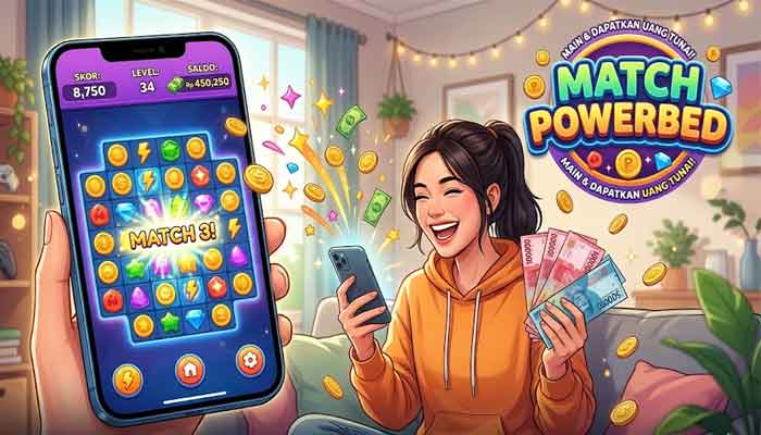Main Game Puzzle Bisa Dapat Uang Dengan Match Powerbed!