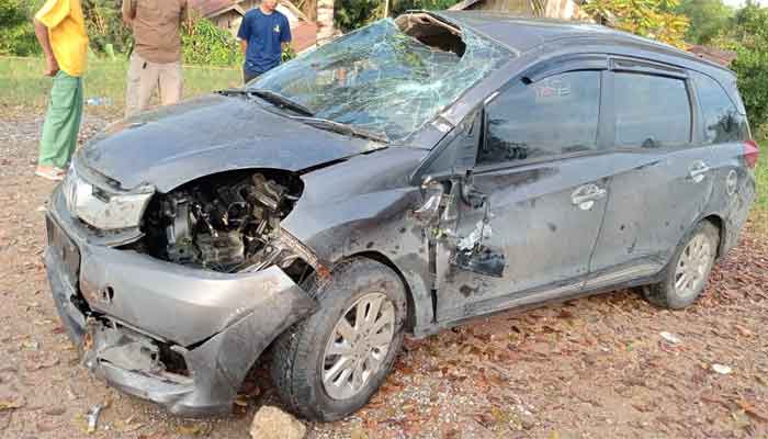 Pemudik Asal Bandung Alami Kecelakaan di Jalan Lintas Sumatera Nagari Pematang Panjang Sijunjung, 1 Keluarga Luka-luka