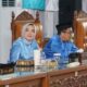 Bupati Annisa Suci Ramadhani dalam Sidang Paripurna Istimewa DPRD dalam rangka peringatan Hari Ulang Tahun ke-22 Kabupaten Dharmasraya