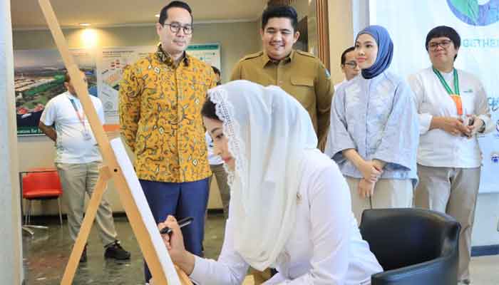Wamendag Dyah Roro Esti saat berkunjung ke Kawasan Industri Lobam Kabupaten Bintan