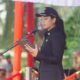 Inspektur Upacara HUT ke-22 Kabupaten Dharmasraya, Bupati Annisa Suci Ramadhani