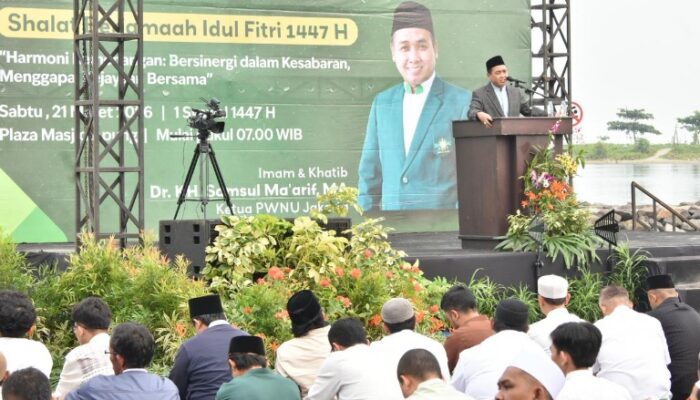 Shalat Idulfitri di Ancol Berlangsung Khidmat, Warga Padati Kawasan Pantai