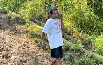 Agus ikut membantu pembangunan Jembatan Garuda TMMD ke-128