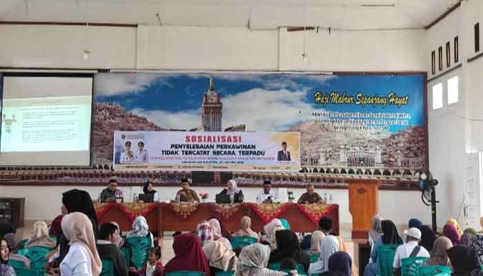 Anggota DPRD Sumbar, Hj. Aida Gelar Sosialisasi Terpadu Percepatan Pencatatan Perkawinan di Tanjung Pati, Kabupaten Limapuluh Kota
