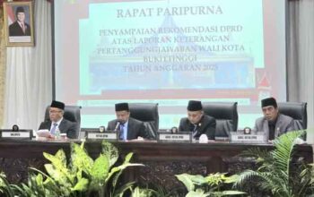 DPRD Kota Bukittinggi Sampaikan Rekomendasi atas LKPJ Wali Kota 2025