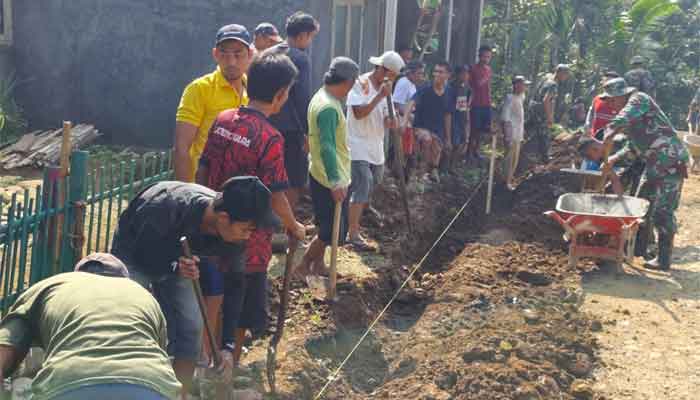TMMD ke-128, Gotong Royong Membangun Desa dari Pelosok Krangean