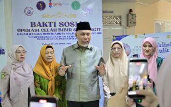 Gubernur Sumbar, Mahyeldi hadiri Bakti Sosial Operasi Celah Bibir dan Lelangit yang diadakan oleh IASMA 1 Landbouw Bukittinggi dan Aisyiyah