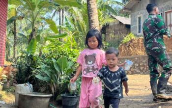 Senyum Intan di Tengah TMMD ke-128 di Desa Krangean