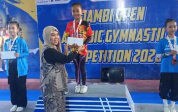 Atlet Payakumbuh Dominasi Medali Emas di Kejurnas Aerobic Gymnastics Jambi 2026