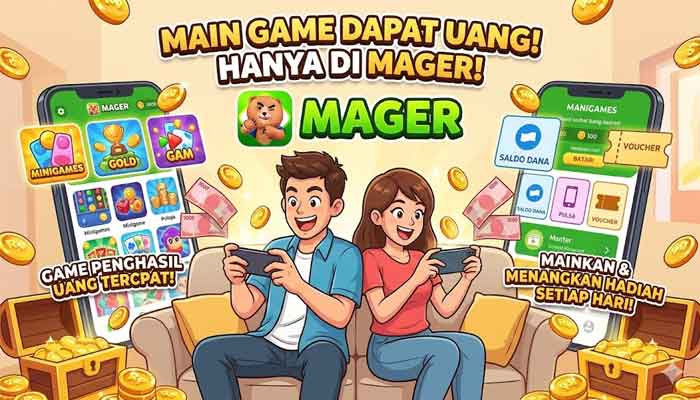 mainkan game di aplikasi MAGER dan dapatkan uangnya