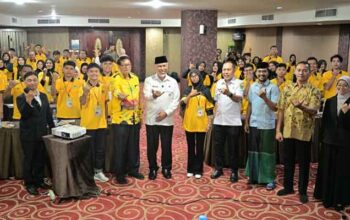 Gubernur Mahyeldi saat pembukaan Pelatihan Konten Digital bagi pemuda di Bukittinggi