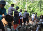 Pembangunan TMMD ke-128 di Krangean Digenjot Pagi Hari