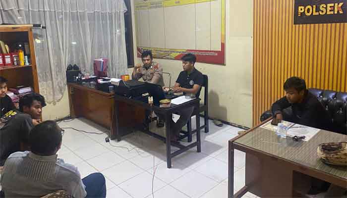 Pihak yang terlibat dalam insiden pengeroyokan di Nagari Tanjung Balik melapor ke Polsek Pangkalan
