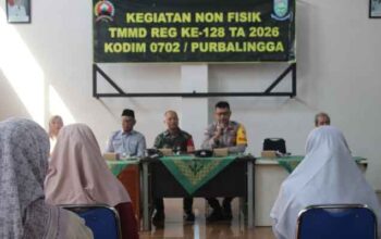 Penyuluhan TMMD ke-128 di Balai Desa Kertanegara