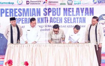 Pertamina Patra Niaga Regional Sumbagut Resmikan SPBU Nelayan 18.237.014 di Aceh Selatan