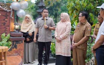 Wako Solok Ramadhani Kirana Putra saat peresmian The Belibis Farm House Garden Resto di kawasan objek wisata Pulau Belibis