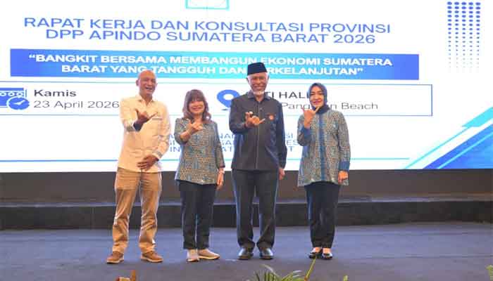 Gubernur Mahyeldi hadiri pembukaan Rakerkonprov DPP Apindo Sumbar