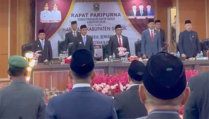 Rapat Paripurna Istimewa Hari Jadi ke-113 Kabupaten Solok, Bupati: Mari Bekerja Lebih Keras dan Berkarya Lebih Cerdas