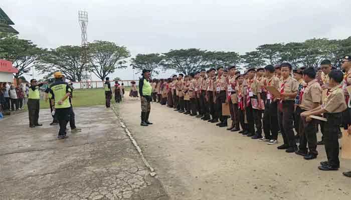 Ratusan Pramuka Penggalang se-Kabupaten Solok Ikuti Seleksi Calon Peserta Jambore Nasional XII 2026