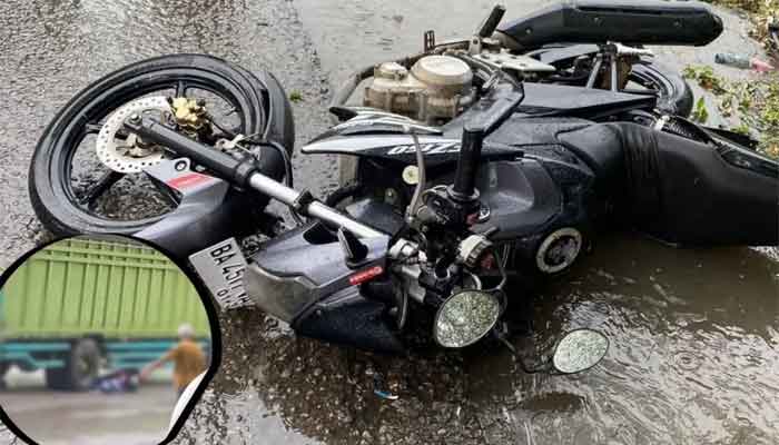 Kecelakaan maut sepeda motor dengan Truk di Nagari Talang Solok