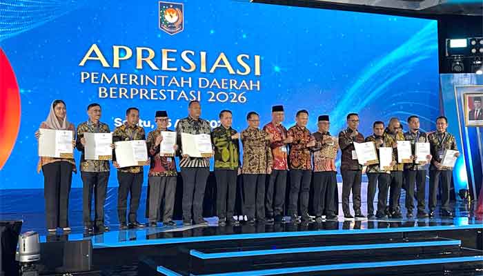 Tiga Daerah di Sumbar Raih Penghargaan dalam Apresiasi Pemerintah Daerah Berprestasi 2026 yang diselenggarakan Kemendagri