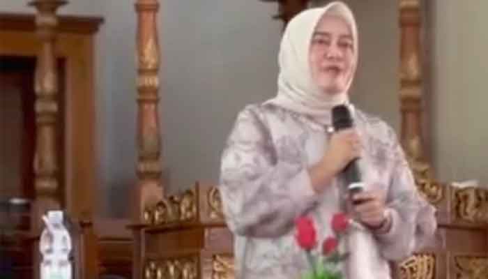 Anggota DPRD Sumbar, Aida saat Halal Bihalal Bersama Keluarga Besar PGRI Kecamatan Guguak, Kabupaten Limapuluh Kota
