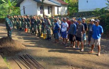 Apel Pagi TMMD ke-128 di Desa Krangean