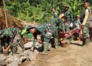 Pembangunan Jalan TMMD ke-128 di Desa Krangean