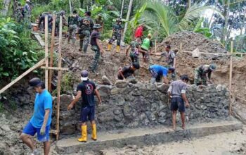 Satgas TMMD ke-128 Mulai Bangun Jembatan Garuda, Menghubungkan Harapan Dua Desa dan Dua Kecamatan di Purbalingga