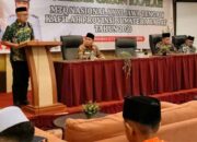 Kepala Biro Kesra Setdaprov Sumbar, Edi Dharma saat menutup seleksi kafilah MTQ