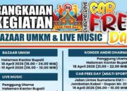 Pemkab Dharmasraya Gelar Car Free Day, Bazar UMKM dan Live Music, Ini Rangkaian Acaranya