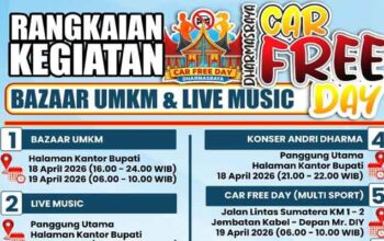 Rangkaian acara Car Free Day Dharmasraya