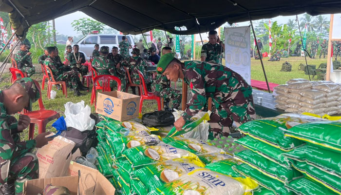 Bazar Pangan Murah Penutupan TMMD ke-128 Kodim 0702 Purbalingga