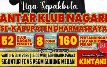 DCL 2026 Siap Mengguncang Dharmasraya, 52 Klub Nagari Perebutkan Gelar Bergengsi 3 Dharmasraya Champions League (DCL) 2026