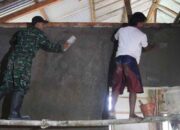 Dinding Bambu Rumah Agus Kini Berganti Tembok dalam TMMD ke-128 Purbalingga