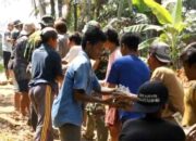 Estafet Batu Kali dalam pembangunan jembatan garuda TMMD ke-128 yang Desa Krangean–Ponjen
