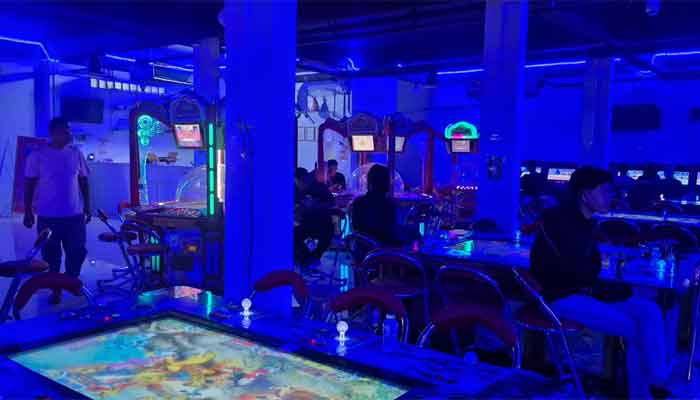 Gelanggang 'Jackpot' di Kijang Kota, Kecamatan Bintan Timur, Kabupaten Bintan, Kepulauan Riau
