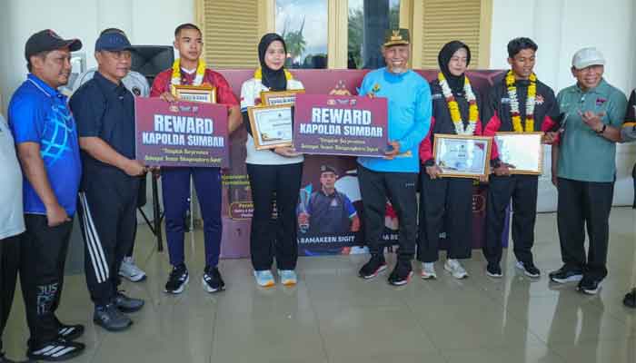 Gubernur Mahyeldi Sambut Atlet Binaan Polda Sumbar Berprestasi Internasional