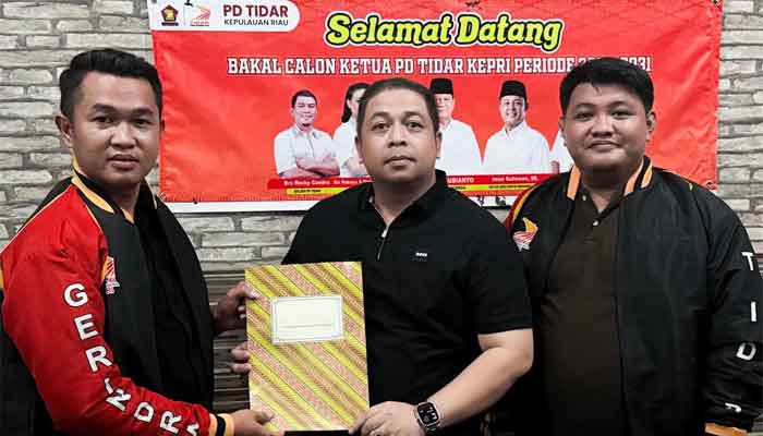 Indra Saputra ajukan berkas calon ketua PD Tidar Kepri periode 2026–2031
