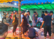 Masjid Nurul Husna Jalan Kijang Lama Melayu, Kota Piring, Tanjungpinang, bagikan daging 13 Sapi dan 9 Kambing