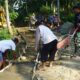 Pengerjaan Jalan Desa Krangean dalam TMMD ke-128 diperkuat rabat beton