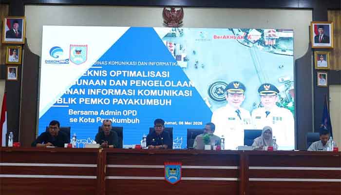Diskominfo Kota Payakumbuh menggelar Rapat Teknis Optimalisasi Penggunaan dan Pengelolaan Layanan Informasi Komunikasi Publik