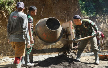 Mentari Pagi dan Semangat Satgas TMMD ke-128 di Desa Krangean 8 Semangat Satgas TMMD ke-128 di Desa Krangean