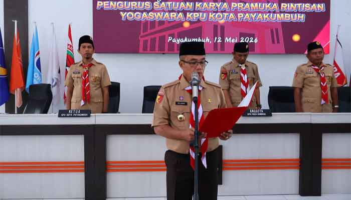 Kwarcab) Gerakan Pramuka 0314 Kota Payakumbuh, Rida Ananda kukuhkan Saka Yogaswara