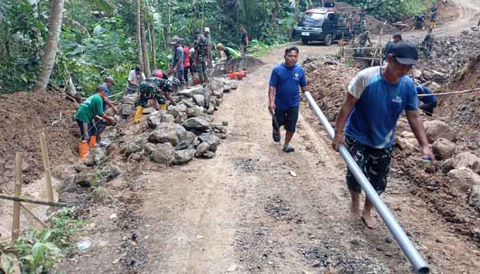 TMMD ke-128 hadirkan akses jalan yang lebar di Desa Krangean
