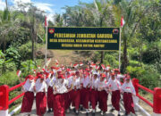 Tawa Anak-anak Warnai Rampungnya TMMD ke-128 di Desa Krangean